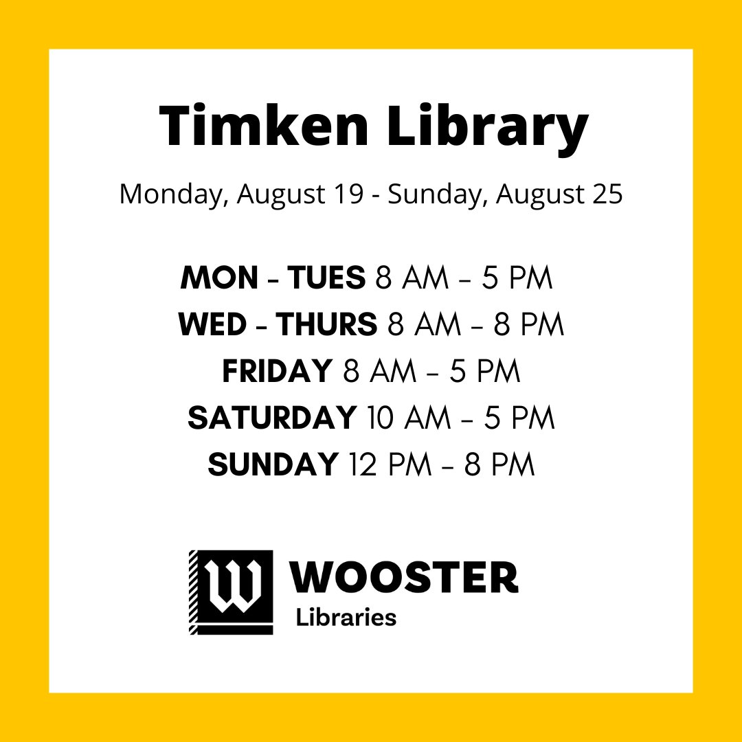 The College of Wooster Libraries tweet media
