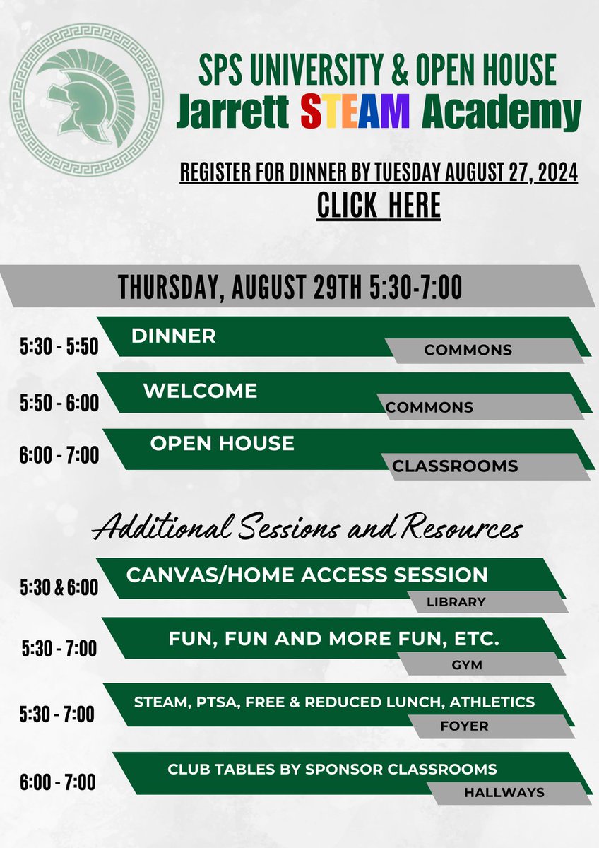 Register now for SPS University/Open House! August 29 5:30-7:00 pm. Register at the link: forms.gle/jtATN58Xt9qwt5…