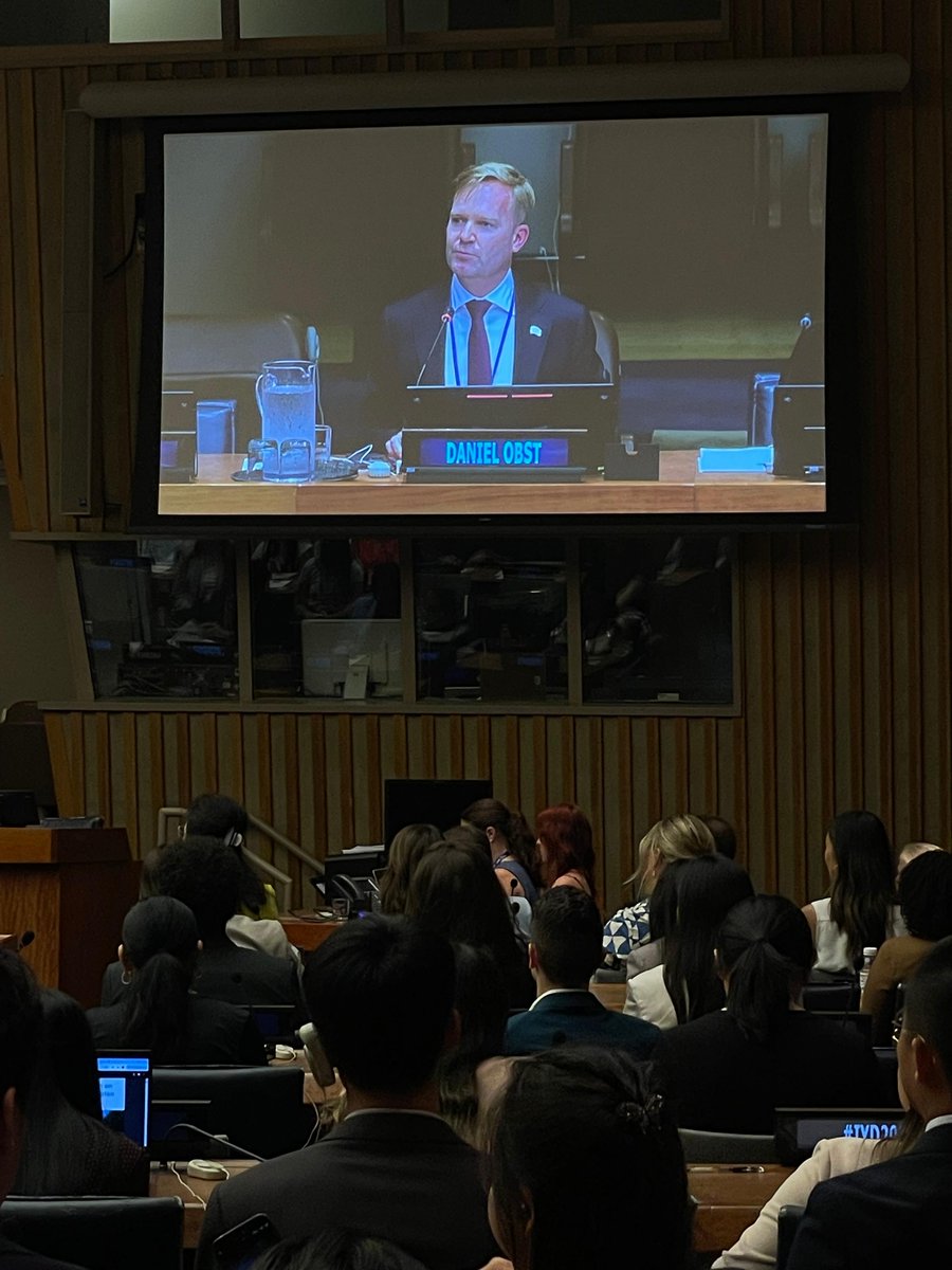 “You are the generation that will redefine what it means to be a global citizen. You are the generation that will challenge the status quo and push the boundaries of what is possible.” - Daniel Obst, <a href="/AFS/">AFS Intercultural Programs</a> , at the International Youth Day Celebration.

webtv.un.org/en/asset/k1b/k…