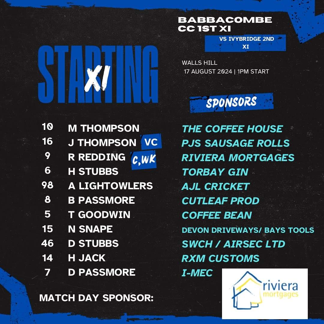 BabbacombeCC's tweet photo. Massive, massive day for the babbs tomorrow

Do your best to get to Walls Hill, South Brent or Cockington to support the lads in their must win games! https://t.co/EMgLJEPP48