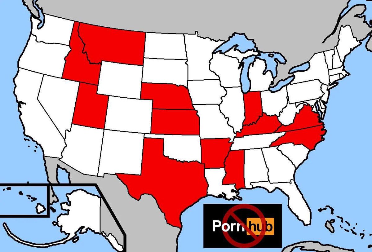 I'm glad that it looks like PornHub will remain legal in Tennessee, according to this map. I found it in a Facebook group. It's important to me since I have a friends list and subscriptions list on PornHub as I was accepted to be a model for PornHub a few months ago. ❤️👍🏳️‍🌈