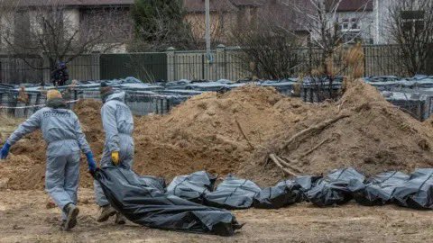 The Russians cut off the head of a Ukrainian prisoner of war. And they put their video on the network so that everyone could see their crime.

Where is the UN now? Where is the Red Cross? Where are the people who write about the "fake war"?