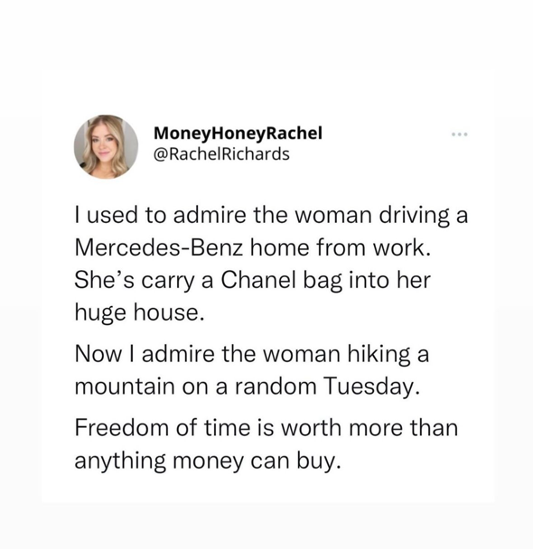 jackieportercfp's tweet photo. True wealth is the freedom to live life on your own terms. #TimeFreedom #LiveLife #WealthRedefined #WomenWhoInspire https://t.co/pggLX8Mf3O