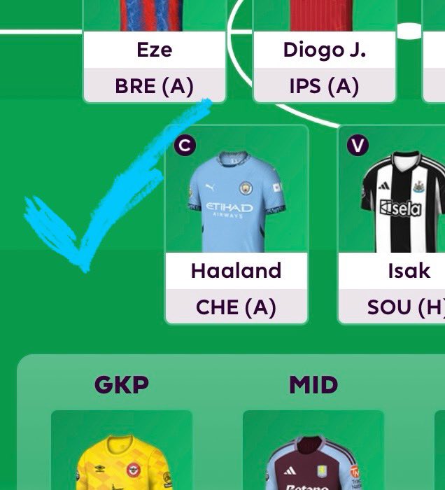 FplBanks's tweet photo. @ErlingHaaland Yessss boss.  Lots of #FPL sleeping on you! https://t.co/FQZKwaEZC4