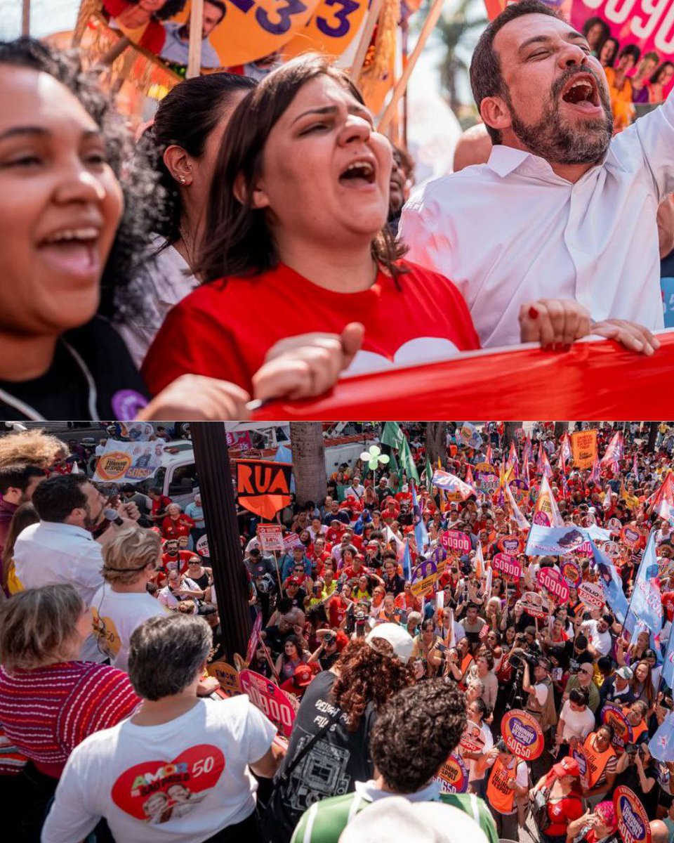 Foi dada a largada! 🏃🏾‍♀️🏃🏽
Algumas imagens de hoje, no Campo Limpo e no Centro de São Paulo,  lado a lado com nosso futuro prefeito <a href="/GuilhermeBoulos/">Guilherme Boulos</a> e a nossa vice <a href="/martasuplicy_/">Marta Suplicy</a>. É o povo chegando no poder e não tem volta!

📸Leandro Paiva 
#Boulos50 #Simone50123 #Eleições
