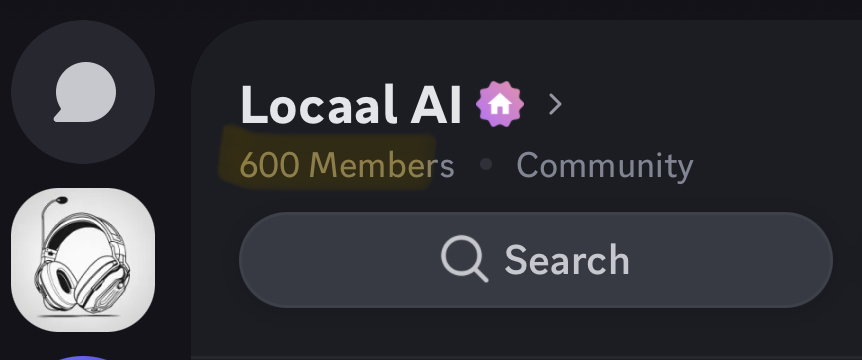locaalAI's tweet photo. 600 members! We are a community https://t.co/8pjLRmubgJ
