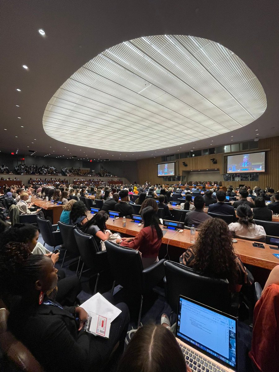 Great to hear the message from Felipe Paullier, Assistant Secretary General for Youth Affairs, UN Youth Office - inspiring 800+ youth in the room today at the International Youth Day Celebration!

<a href="/felipepaullier/">Felipe Paullier</a>
<a href="/UNYouthAffairs/">UN Youth Office</a>