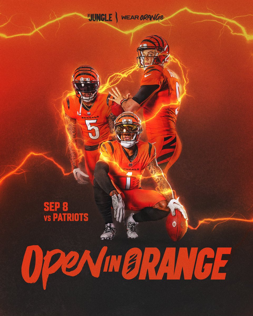 There's only one color we want to see in the Jungle on Sept 8th... Orange.