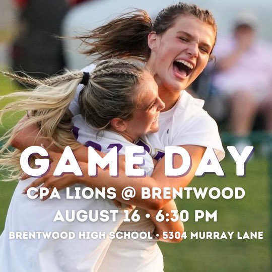 🚨 ITS GAME DAY!!!🚨

<a href="/CPALionsSoccer/">CPA Lions Soccer</a> 
<a href="/CPALionsSports/">CPA Lions Athletics</a>