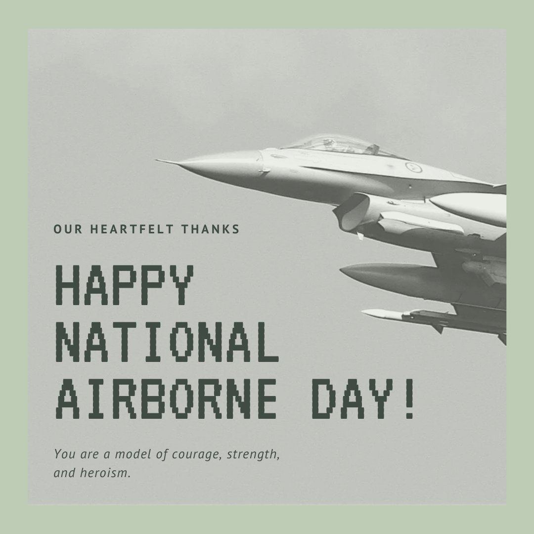 TF_Charters's tweet image. Today we celebrate National Airborne Day! Honoring the courage and dedication of our airborne forces and all those who soar through the skies, defending and inspiring us. At Top Flight Charters, we salute the spirit of adventure and the freedom of flight.