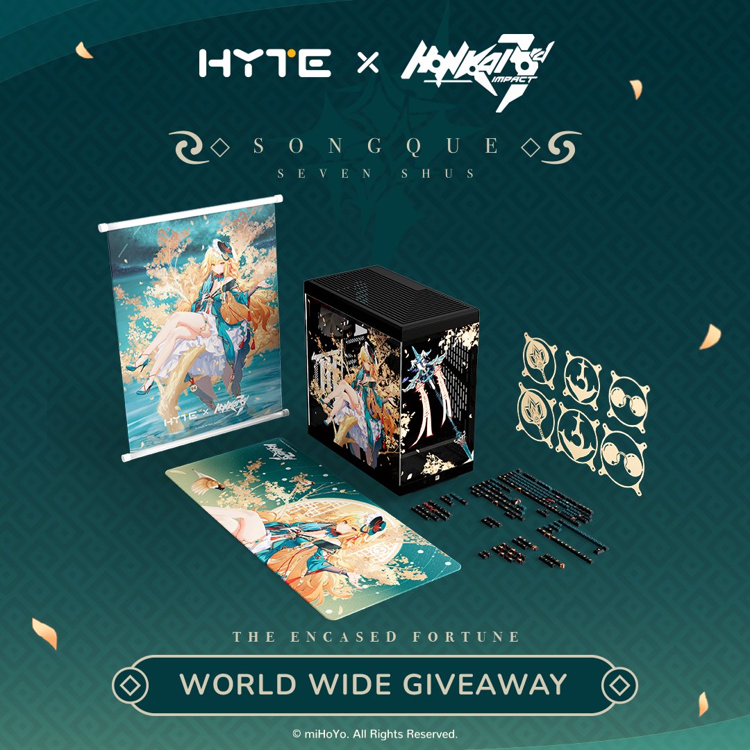 Dear Captains, we're giving away Songque "Encased Fortune" Bundle!  🎉

- ONE(1) Songque Y40 "Encased Fortune" Y40 Bundle + Songque "Shadowdimmer" Keycap Set &amp; Desk Pad Bundle 

🎁 Enter now: giv.gg/songque