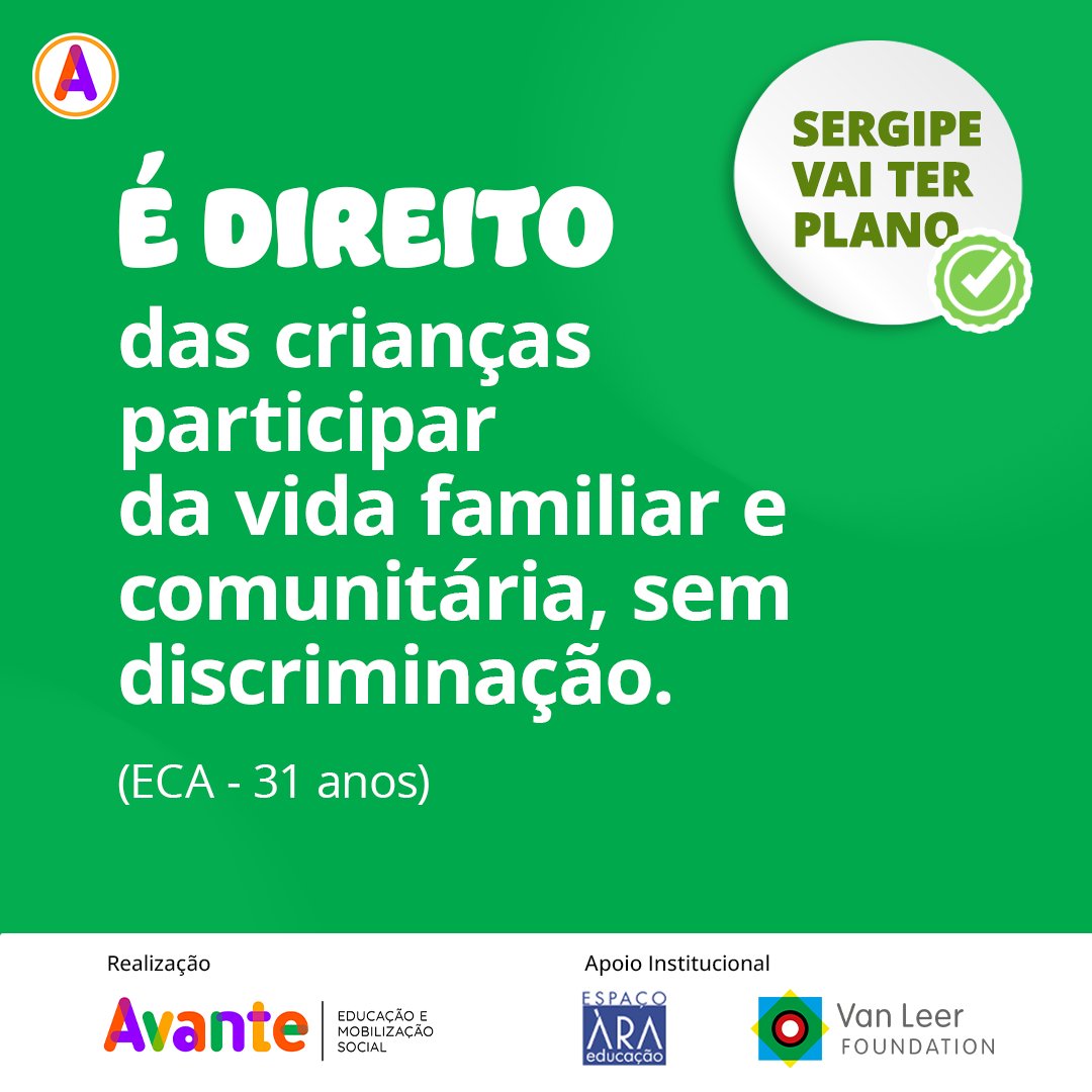 avanteong's tweet photo. #CriançaÉPrioridadeAbsoluta e um dever da #Família, da #Sociedade e do #Estado. Em Sergipe, #PrimeiraInfância já é prioridade. O estado deu o pontapé inicial para a elaboração do seu #PEPI, que será elaborado em parceria com a #OscAvante https://t.co/jLCUWO7i7R