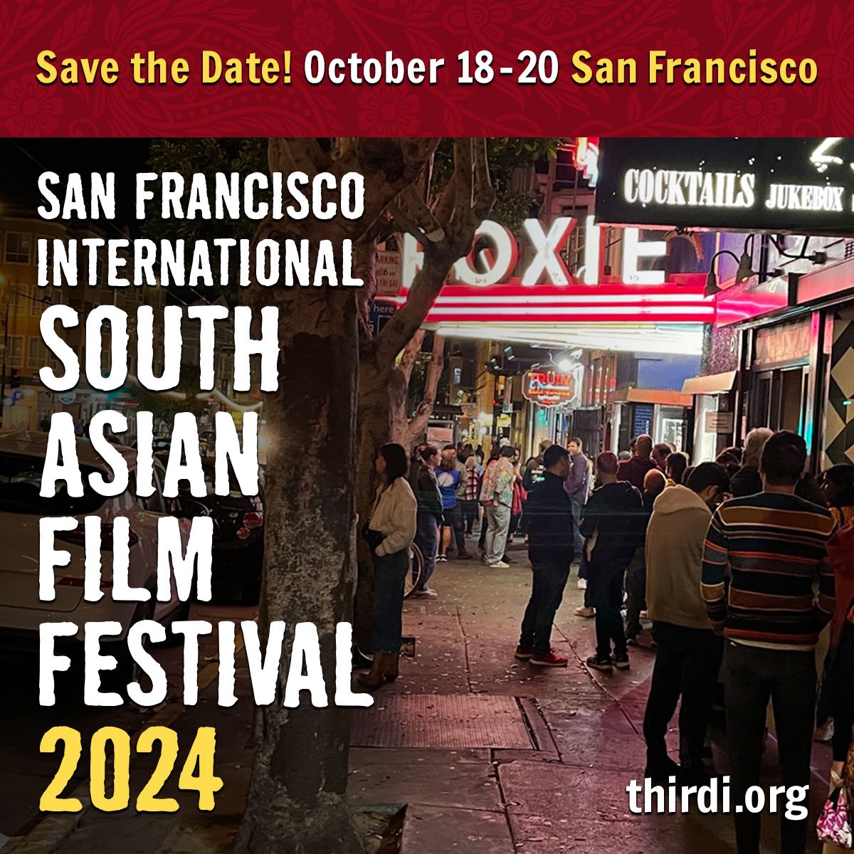 3rdifilms's tweet photo. Mark your calendar! 3rd i is excited to present the 22nd Annual San Francisco International South Asian Film Festival October 18-20 at the @roxietheater in #SanFrancisco. We’ll have special guests joining us to celebrate 22 years of community and diversity!#southasianfilm https://t.co/hkId7H7yzr