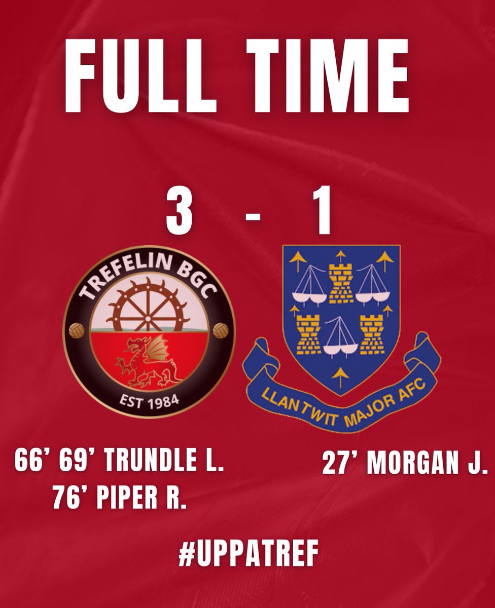 trefelinbgc's tweet photo. Full time score here at the Ynys Park⚽️ https://t.co/a5BYCDYWF7