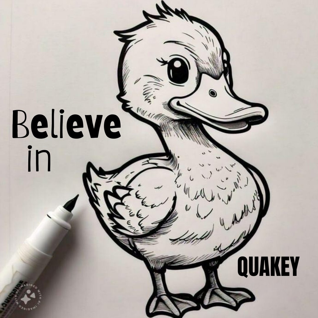 QUAKEYOFFICIALX's tweet photo. ATTENTION #Quakey Nation.
Hand drawn Quakey #Competition 

Drawing MUST BE HAND DRAWN IN Black ink 

NO AI GENERATED 

MUST BE ORIGINAL

Must have the Word #Believe in art

#WINNER will be Announced on Friday August 23, 2024 on @QUAKEYOFFICIALX 

MUST post drawing in comments

Tag @QUAKEYOFFICIALX @stukwan @antoniobrasse @EnvelopeCityInk @Artcgray0524 

Tag at least 3 other people.

Prize will be paid in Solana
Drop your #Solana Wallet. 

Good luck Creating. 
#drawingcompetition #drawingcontest #draw #originalartwork #memecoin2024 #memecoin