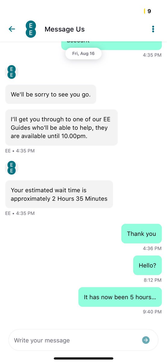 mattsburridge's tweet photo. @EE 5 hours later… what’s going on? https://t.co/iHMW11xdTh