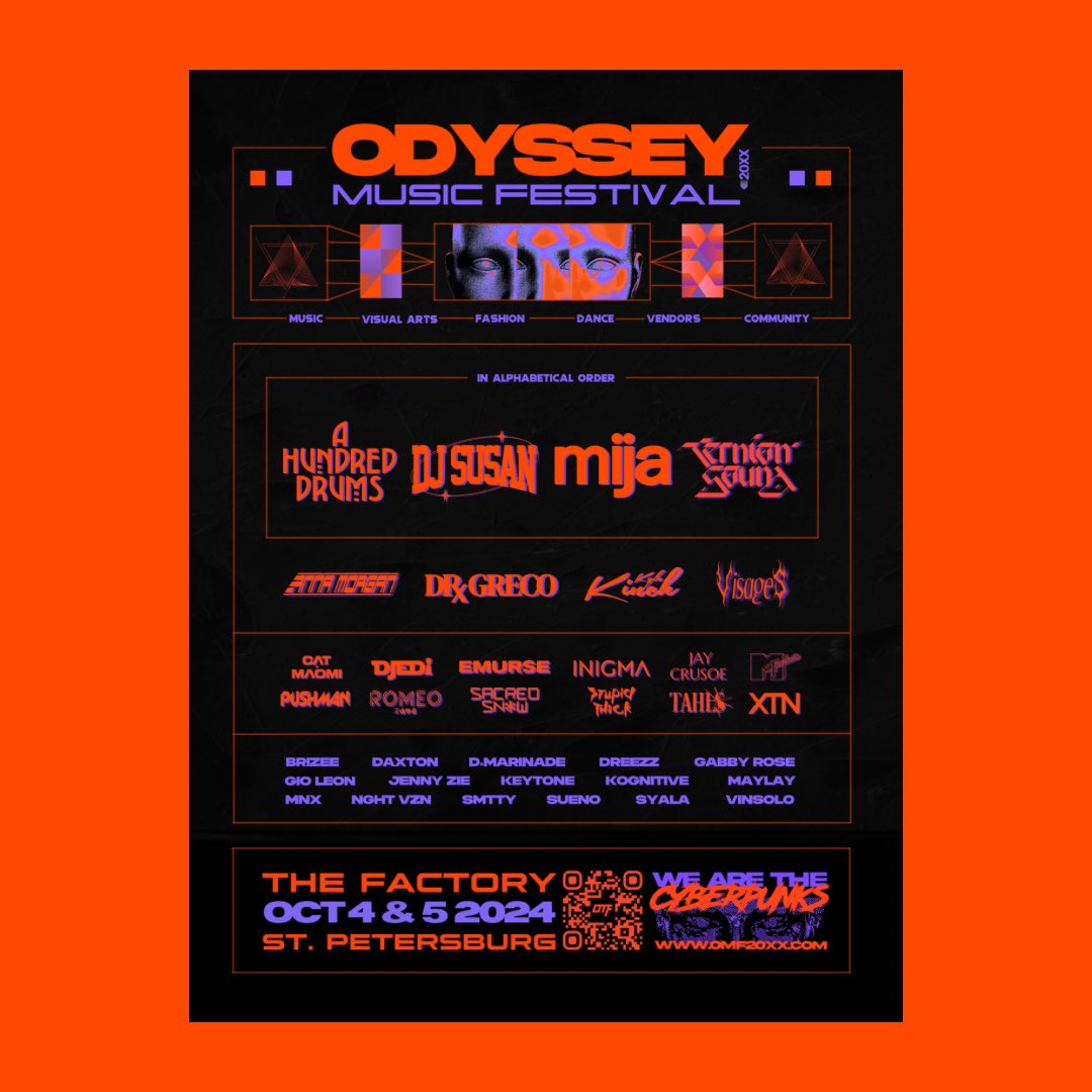 Jay Crusoe (@jaycrusoe) on Twitter photo Full lineup for <a href="/OMF20XX/">Odyssey Music Festival 20XX</a>
Excited to be playing alongside so many friends and amazing touring talent ๐ซก Full lineup for <a href="/OMF20XX/">Odyssey Music Festival 20XX</a>
Excited to be playing alongside so many friends and amazing touring talent ๐ซก