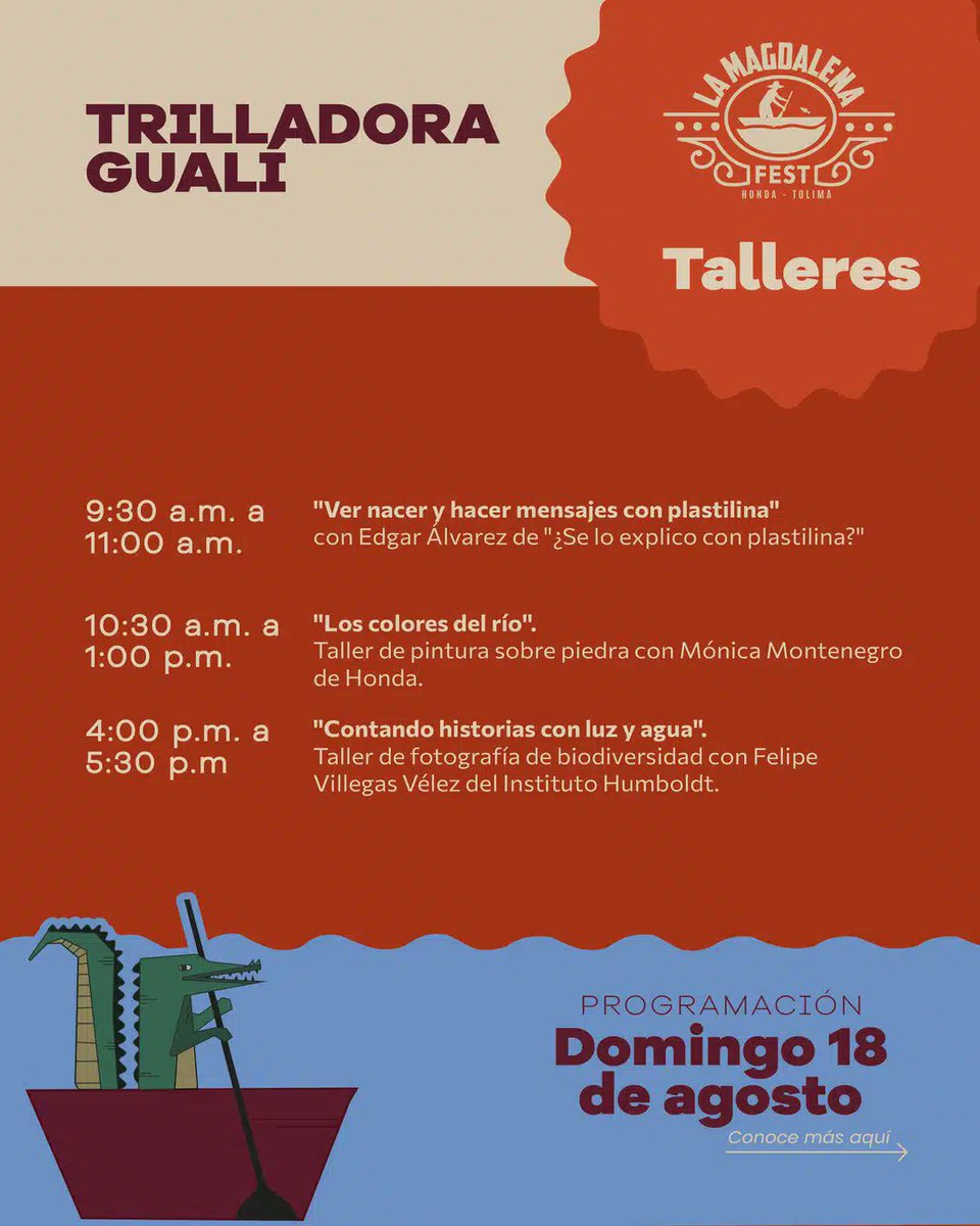 Les tenemos una invitación para este fin de semana.🚍 Estaremos haciendo parte de la programación de 'La Magdalena Fest', un encuentro cultural para mirar de nuevo al Río Grande de la Magdalena.

📍Prográmate con este evento en Honda, Tolima. 👉lamagdalenafest.com/honda/