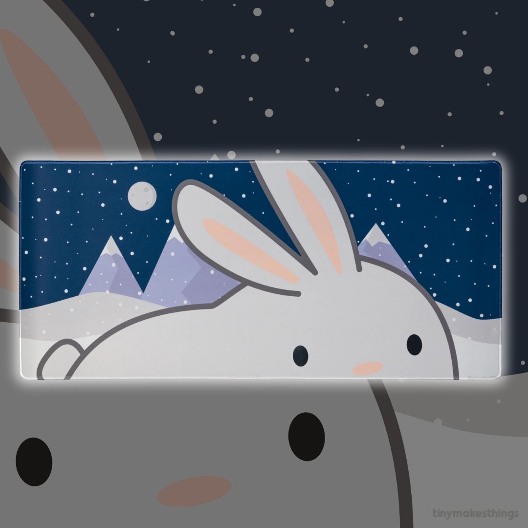 The coldest comeback of 2024? The return of the Big Bunny mat by <a href="/tinymakesthings/">tiny</a>! 🐇❄️

Group buy live through September 12th. ETA Q4 2024.

$17.99.

Link in bio to shop Deskmats.