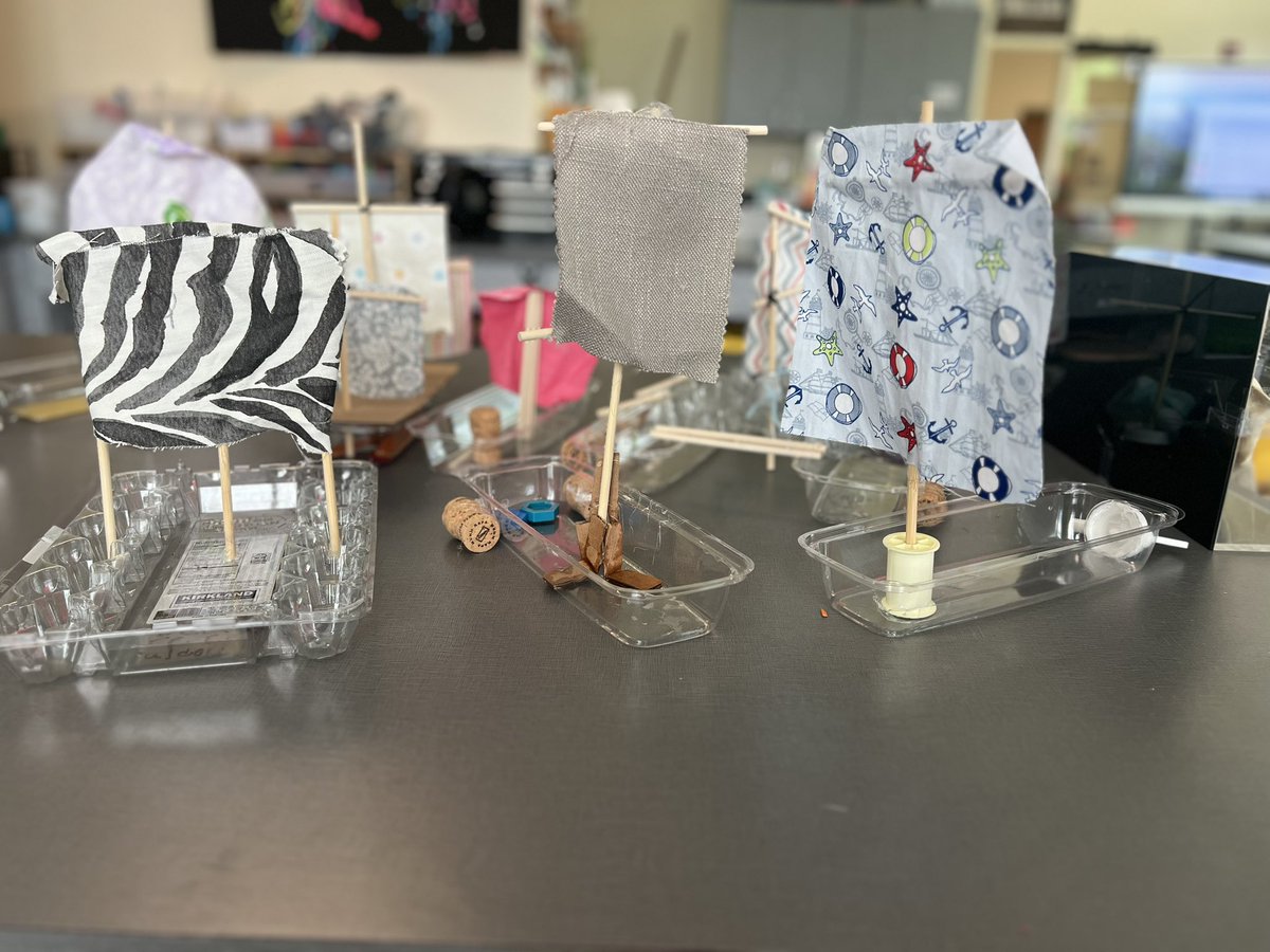 Kristin DeLaTorre (@delatorretcs) on Twitter photo Together Ss design &built sailboats that could float, hold weight & have an efficient sail that catches air. Each boat was a success. Some held over 500 grams or weight! These are part of MS ocean/shark studies. #STEAM #STEM #boat <a href="/resourcedepot/">Resource Depot</a> <a href="/SchuemannTCS/">Derek Schuemann</a> <a href="/PBCSDSTEM/">PBCSD STEM</a> #PBL Together Ss design &built sailboats that could float, hold weight & have an efficient sail that catches air. Each boat was a success. Some held over 500 grams or weight! These are part of MS ocean/shark studies. #STEAM #STEM #boat <a href="/resourcedepot/">Resource Depot</a> <a href="/SchuemannTCS/">Derek Schuemann</a> <a href="/PBCSDSTEM/">PBCSD STEM</a> #PBL