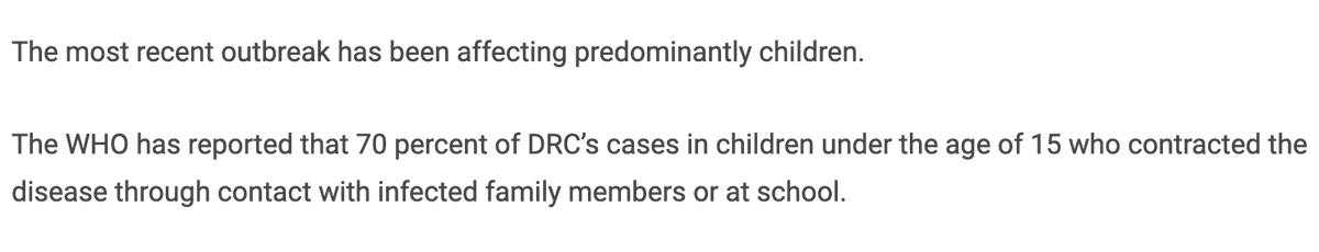 Themislv_vls's tweet image. En RDC la majorité des victimes : des enfants &amp;lt; de 15 ans,
les cas ont été contractés en famille ou à l'école
taux de létalité pour eux : 10%

Vous vous voulez vraiment parier sur le fait que "la gravité **devrait** être faible" ? 😡 #CJR ⚖️
@Sante_Gouv @fredvalletoux