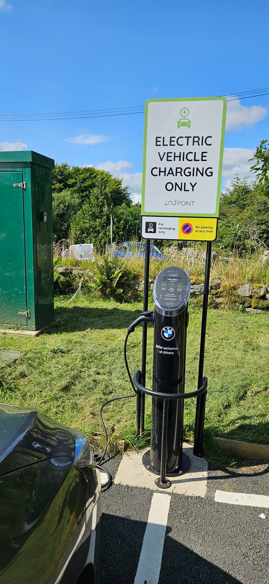 In the corner of a pay by app car park are 4 x EV chargers, that you have to pay per kWh to use. 

Bottom sign it says "For recharging only. No parking at any time"

So if not permitted to park there, surely you can't be ticketed for not paying parking while charging? <a href="/dshensmith/">Daniel ShenSmith (BlackBeltBarrister)</a>