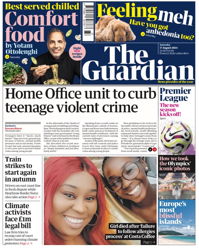 claremargetson's tweet photo. Tomorrow’s front page #tomorrowspaperstoday https://t.co/XPOp8Mlujj