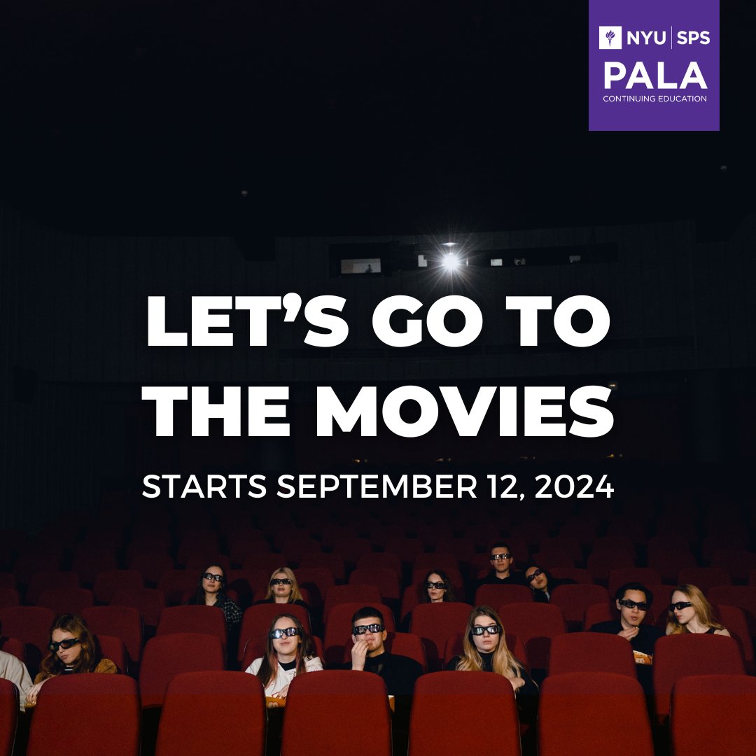 NYU SPS_pwmce (@nyusps_pwmce) on Twitter photo 🎬 Explore Hollywood blockbusters, indie gems, and thought-provoking documentaries. Join the film discussion from the comfort of your couch. 🍿
🎥 Register now for a reel education: tinyurl.com/mw4kuz3f
#NYU #NYUSPS #MovieMagic #MovieAnalysis #CinematicArt 
<a href="/Jennymcphee/">Jenny McPhee</a> 🎬 Explore Hollywood blockbusters, indie gems, and thought-provoking documentaries. Join the film discussion from the comfort of your couch. 🍿
🎥 Register now for a reel education: tinyurl.com/mw4kuz3f
#NYU #NYUSPS #MovieMagic #MovieAnalysis #CinematicArt 
<a href="/Jennymcphee/">Jenny McPhee</a>