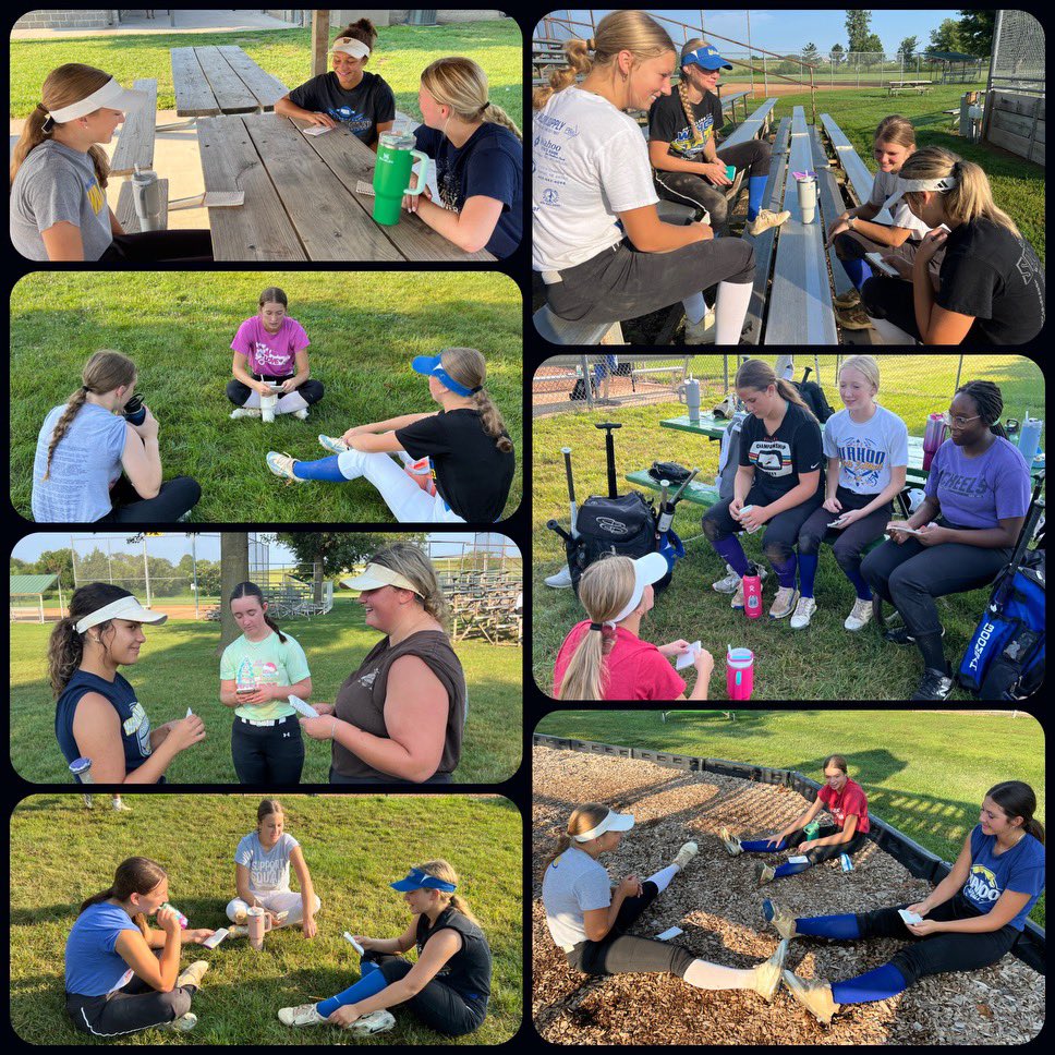 Worked on our mental game today! 💙💛