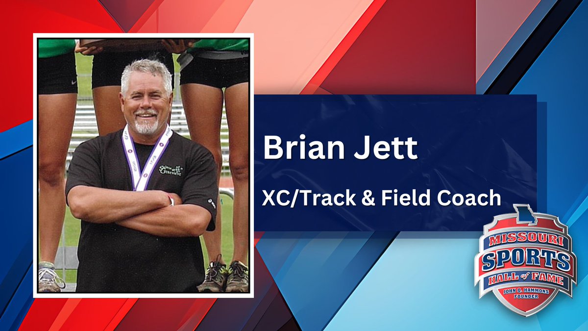 MoSportsHall's tweet photo. Jett has been the longtime coach of the St. Genevieve High School cross country and track & field teams, leading the cross country teams from 1995 to 2016 and the girls track & field teams from 2001 to 2016. His teams have earned seven state championships, including six in girls cross country. Those years cover 2004, 2005, 2012, 2013, 2014 and 2015, with the 2014 team tying with Festus as co-champions. The 2006 and 2008 teams team placed fourth, and the 2007 team was runner-up. The boys team was third in 2005 and runner-up in 2015. Those teams combined for seven conference championships and 11 district titles (10 in girls competition). Jett was a seven-time Coach of the Year by the Missouri Track and Cross Country Coaches Association, and was the National Federation High School Coaches Association Sectional Coach of the Year. In girls track, the 2013 team won a state title, while the 2015 and 2016 teams both were runner-up, while the 2014 team placed third. They also won 11 district titles and three conference championships. In boys track, the 1997 team was a state runner-up, three-time conference champion and two-time district champion. Overall in cross country, he coached 56 All-State athletes and, in track & field, 102 All-State athletes. A 1980 graduate of Lindbergh High School and later at Southeast Missouri State University, Jett coached middle school girls from 1992 to 1996.