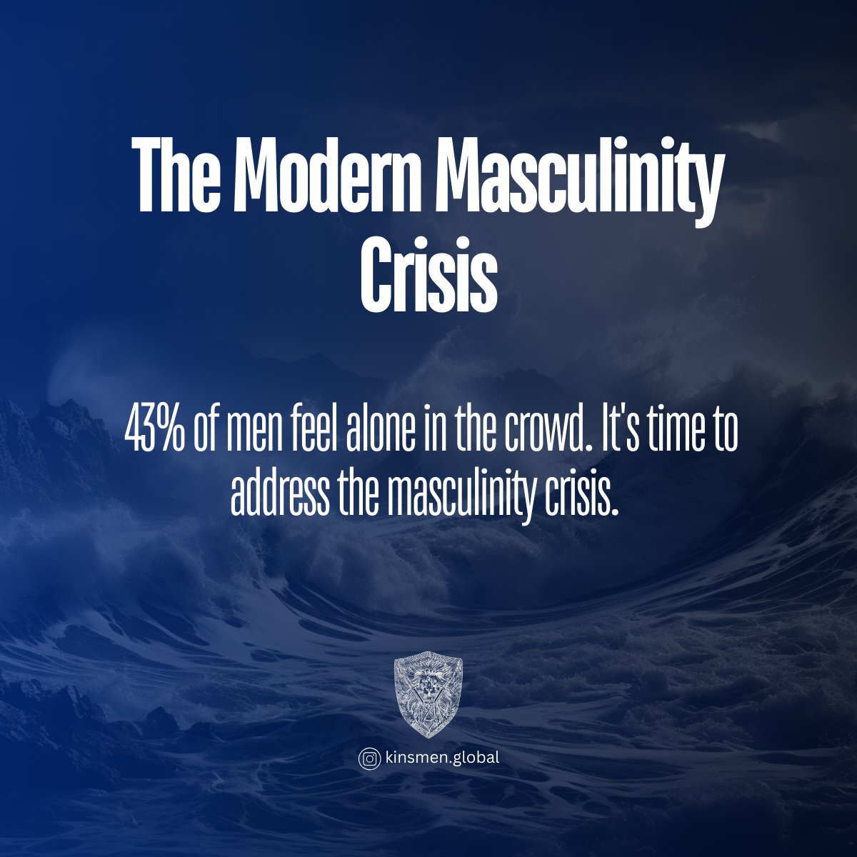 KINSMEN_Global's tweet photo. Loneliness is an epidemic. These stats are insane. Many men feel lonely and isolated in a crowd. It's up to us to start the conversation and lean it to that which we fear. Vulnerability is a strength. Find it with a brotherhood #Menscircle #men #Respect #Businessmen #Lifeadvice https://t.co/2kwAyJVPXV