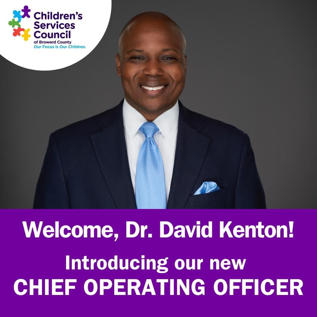 CSC Broward (@cscbroward) on Twitter photo The <a href="/CSCBroward/">CSC Broward</a> is thrilled to welcome Dr. David Kenton as our new Chief Operating Officer, starting Oct. 1st. He will take the reins from Monti Larsen, our first COO, whose inspiring legacy continues to guide us.
Welcome, Dr. Kenton!
#CSCBroward #Leadership The <a href="/CSCBroward/">CSC Broward</a> is thrilled to welcome Dr. David Kenton as our new Chief Operating Officer, starting Oct. 1st. He will take the reins from Monti Larsen, our first COO, whose inspiring legacy continues to guide us.
Welcome, Dr. Kenton!
#CSCBroward #Leadership