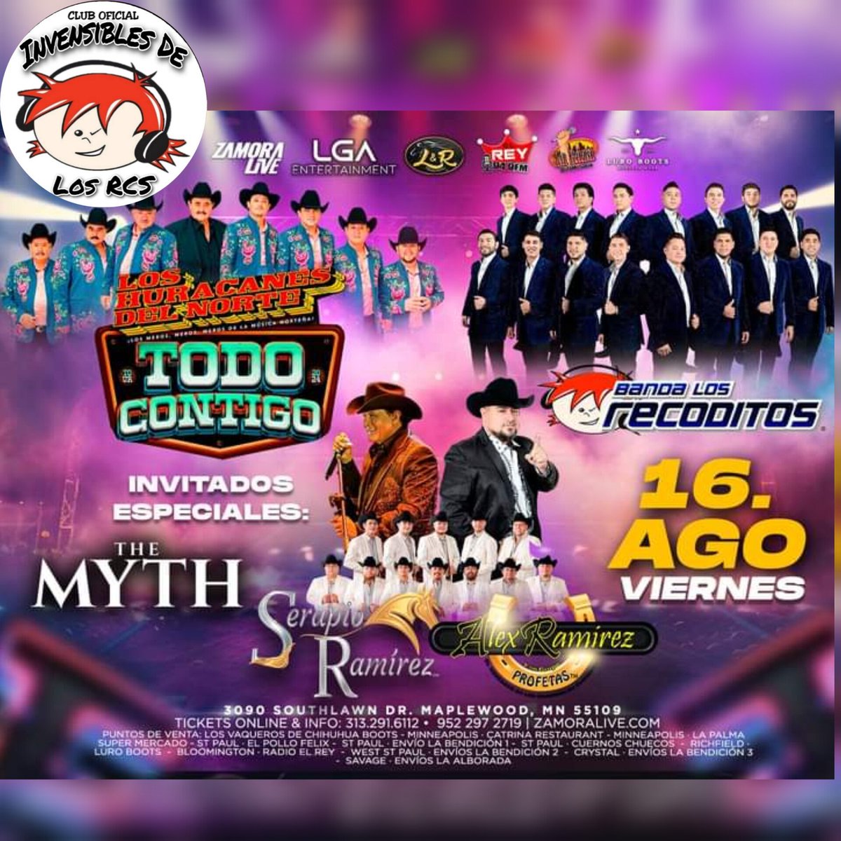 Hoy viernes 16 de agosto se presenta <a href="/BANDARECODITOSS/">BANDA LOS RECODITOS</a> en MAPLEWOOD, MN 🙌

ven a disfrutar todos sus éxitos, no te lo puedes perder💃🎶

<a href="/fuentes_meely/">Meely Fuentes</a>
<a href="/ItzelFran18/">Itzel Franco</a>
<a href="/los_rcs/">InvensiblesDeLosRCS</a>