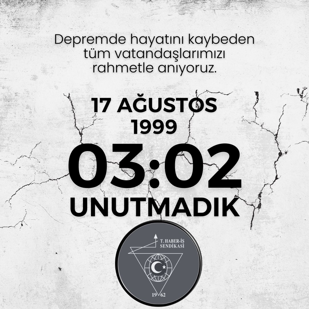 17 Ağustos depreminde hayatını kaybeden tüm vatandaşlarımızı rahmetle anıyoruz.

UNUTMADIK..!

#17Ağustos1999