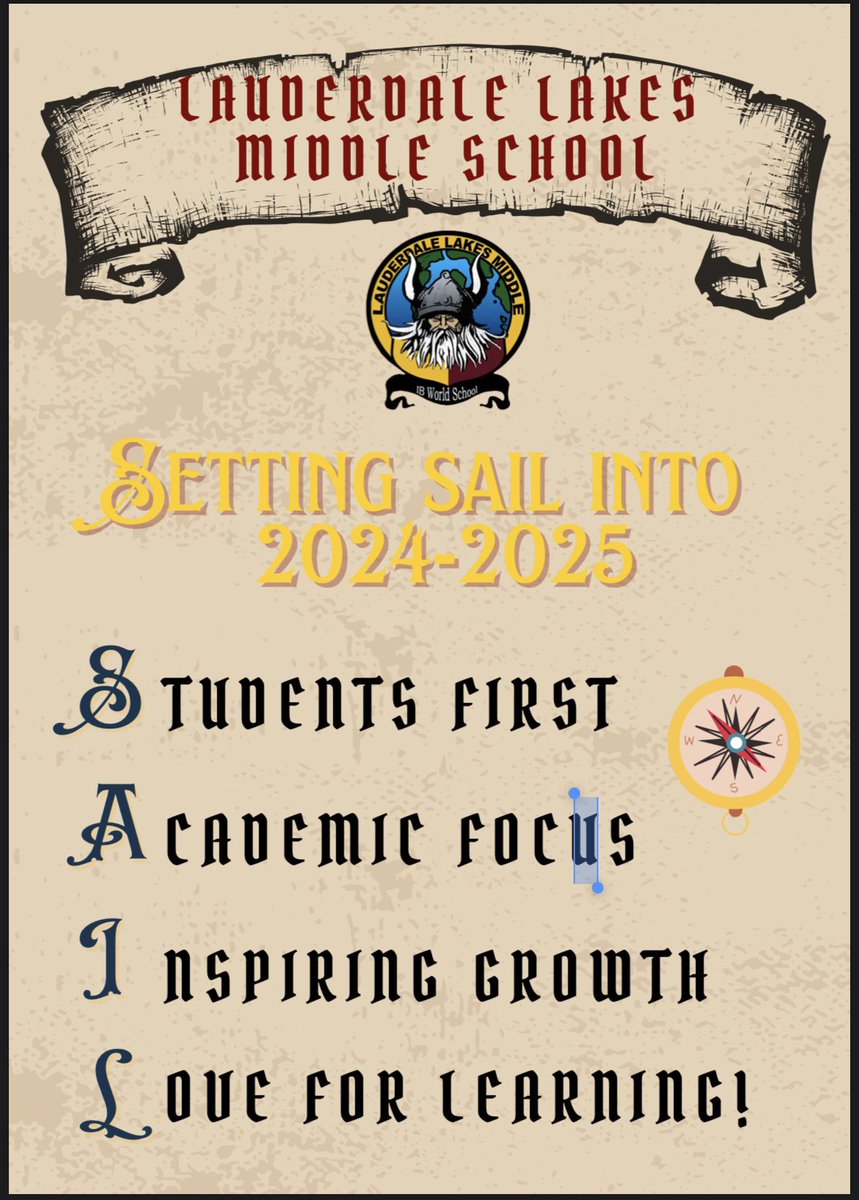 Kionardra Shelman (@kionardra) on Twitter photo Excited to kick off the first week back with our amazing students! We’re diving into engaging lessons that spark higher order thinking
and creativity. Let’s make this year unforgettable! 🛳️#Sail #EngageAndInspire #StudentSuccess
<a href="/LLMS_Vikings/">Lauderdale Lakes Middle School</a> <a href="/PrincipalLLopez/">Linda L. Lopez</a> Excited to kick off the first week back with our amazing students! We’re diving into engaging lessons that spark higher order thinking
and creativity. Let’s make this year unforgettable! 🛳️#Sail #EngageAndInspire #StudentSuccess
<a href="/LLMS_Vikings/">Lauderdale Lakes Middle School</a> <a href="/PrincipalLLopez/">Linda L. Lopez</a>