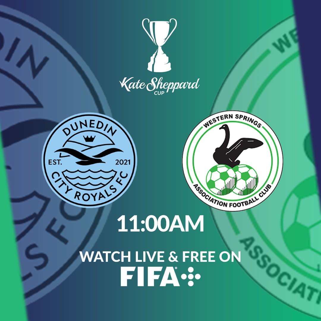 Don't miss out the first semifinal of the Kate Sheppard Cup between <a href="/DCRoyalsFC/">Dunedin City Royals FC</a> and <a href="/WspringsFC/">Western Springs AFC</a> 🏆

Watch it live and free on FIFA+ plus.fifa.com/en/content/dun…