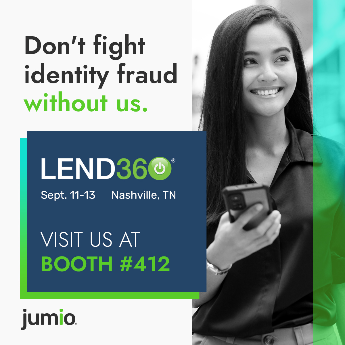 Jumio (@jumio) on Twitter photo Know and trust your customers online with the AI-driven identity verification platform trusted by leading brands worldwide. Come see us at <a href="/lend360/">LEND360 Conference</a> booth 412 to learn more: lend360.org Know and trust your customers online with the AI-driven identity verification platform trusted by leading brands worldwide. Come see us at <a href="/lend360/">LEND360 Conference</a> booth 412 to learn more: lend360.org