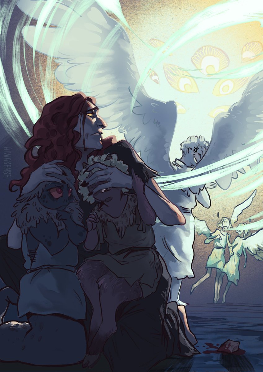 He protecc #GoodOmensFanArt