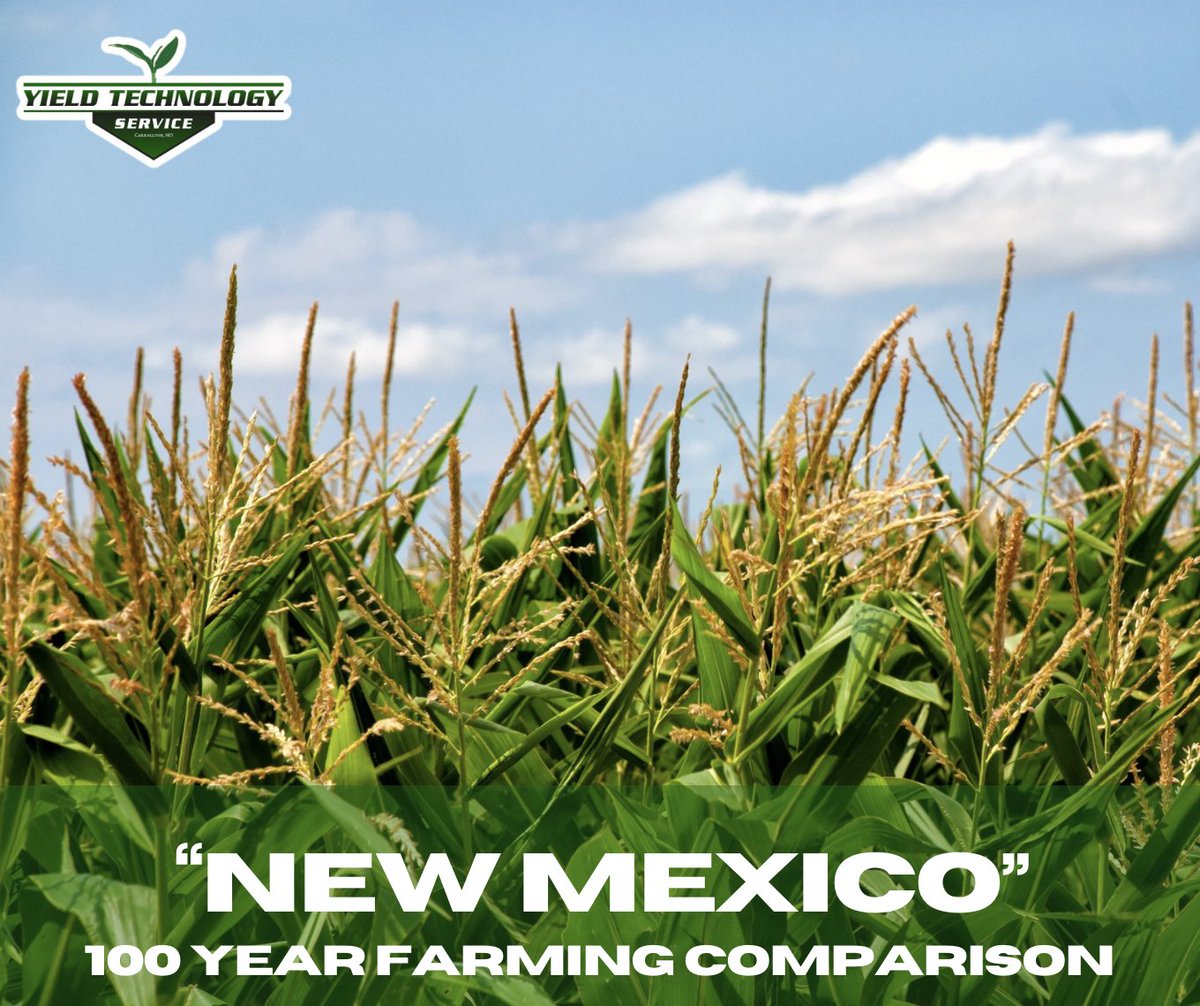 YieldTechnology's tweet image. 🚜 Farm Fact Friday 🚜

New Mexico:

1920 Farming:
- Number of farms: 29,844
- Average farm size: 818 acres
- Total farm acres: 24.4 million

2019 Farming:
- Number of farms: 24,700
- Average farm size: 1,640 acres
- Total farm acres: 40.5 million 

Planter.Parts