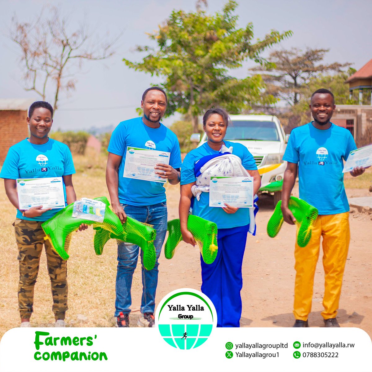 yallayallagroup's tweet photo. #YallaYallaGroup successfully concluded a month-long training for Batch 2 of #farmer promoters,enhancing their technical &amp; hands-on skills across various #irrigation schemes.This training empowered the farmers with advanced technical and practical agricultural skills. https://t.co/j9WrzZtH55