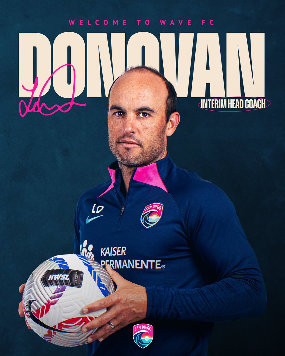 Welcome to Wave FC, <a href="/landondonovan/">Landon Donovan</a> 🌊

Donovan will serve as our interim head coach for the remainder of the 2024 season.