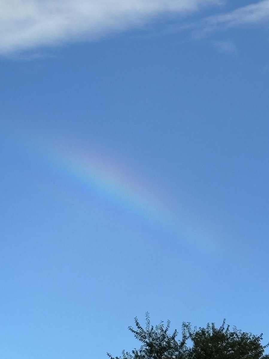 HICOEMON's tweet photo. 台風一過。

西の空に虹が出てました。 https://t.co/cXJg92hUDQ