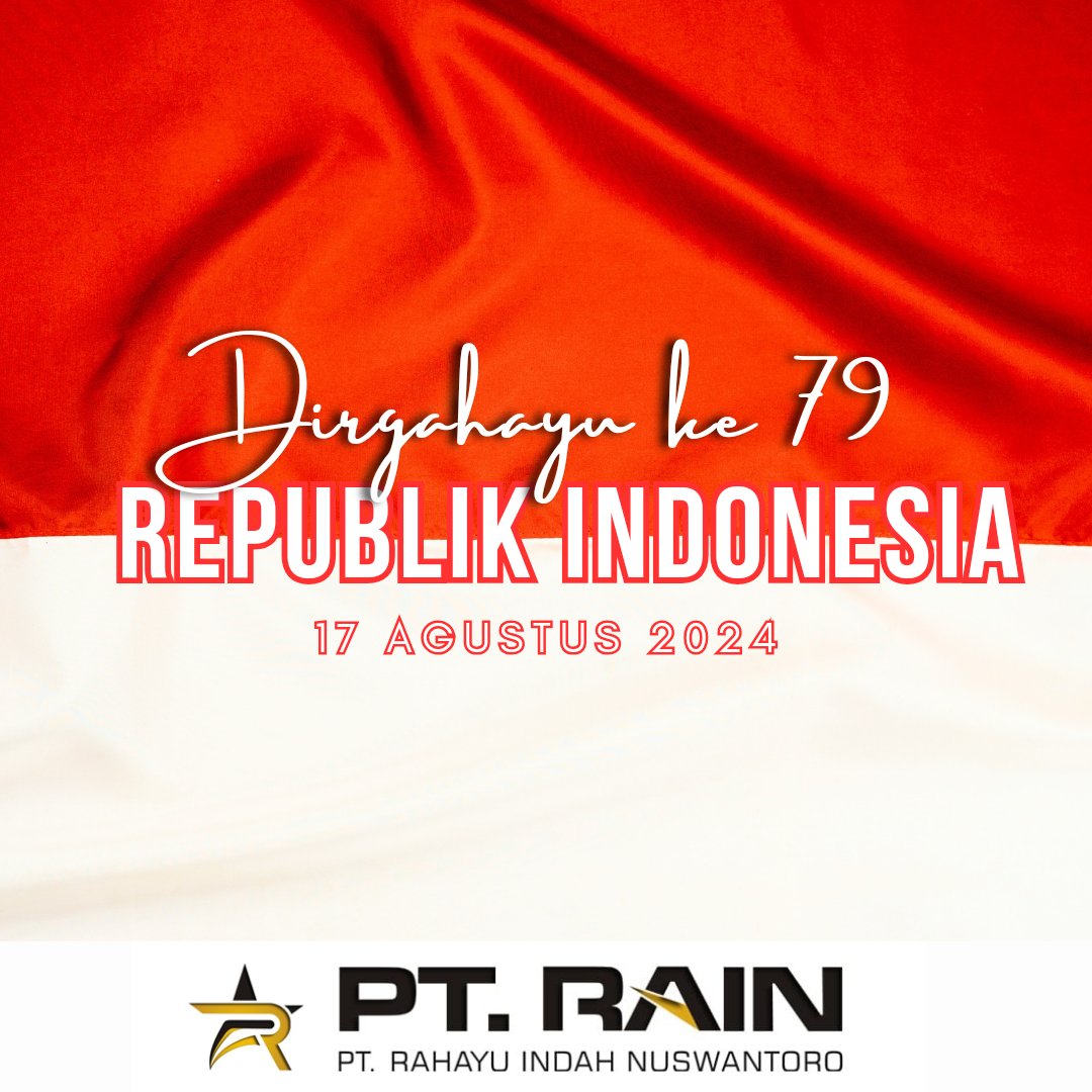 PTRain_Ind's tweet photo. Berkibarlah, bendera negriku. Berkibarlah, engkau di dadaku! Dirgahayu Republik Indonesia ke 79! Merdeka!! https://t.co/GtqpVl4R3x