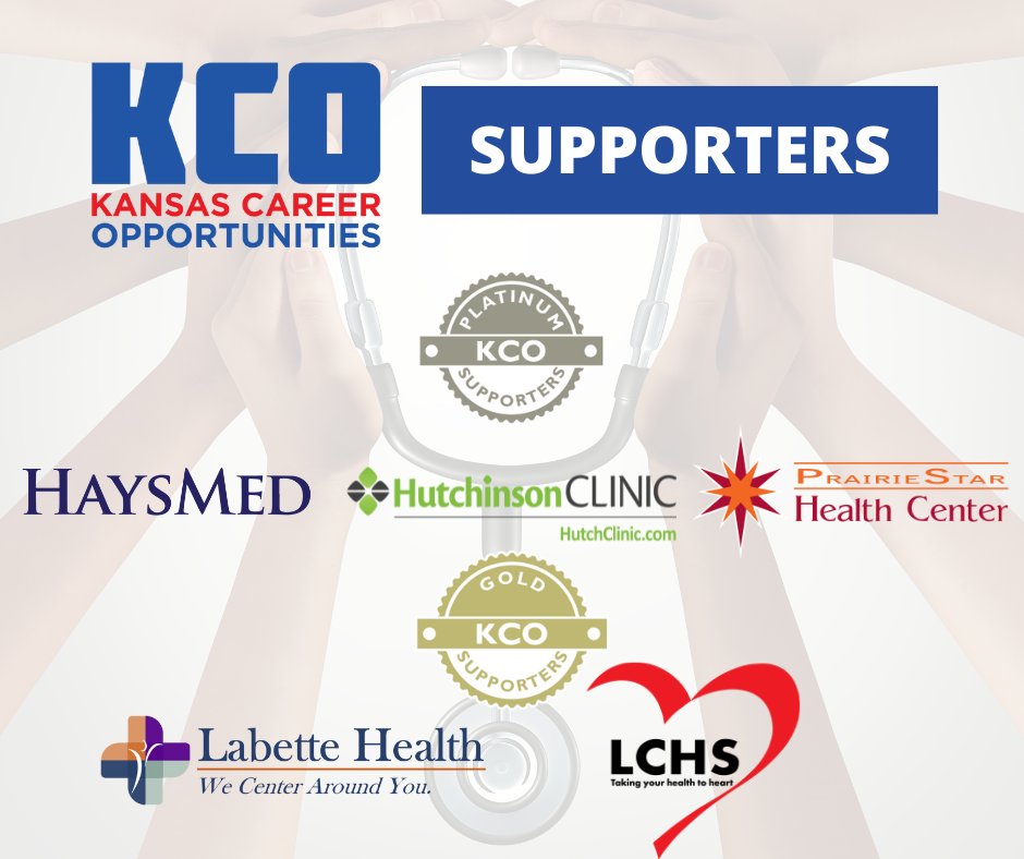 Rural Health (@ruralhealthks) on Twitter photo A big THANK YOU to our 2024 Kansas Career Opportunities (KCO) Platinum supporters <a href="/HaysMedical/">Hays Medical Center</a>, @HutchinsonClinic and Prairie Star Health Center -- and our Gold supporters <a href="/LabetteHealth/">Labette Health</a> and Logan County Health Services!
More info: kumc.edu/kco A big THANK YOU to our 2024 Kansas Career Opportunities (KCO) Platinum supporters <a href="/HaysMedical/">Hays Medical Center</a>, @HutchinsonClinic and Prairie Star Health Center -- and our Gold supporters <a href="/LabetteHealth/">Labette Health</a> and Logan County Health Services!
More info: kumc.edu/kco