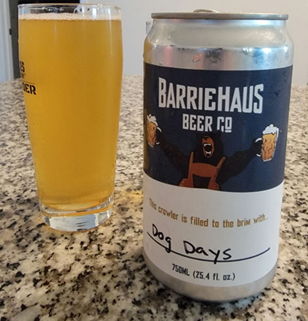 Me and the Mrs are enjoying this delicious dry-hipped American Lager from Barriehaus! It is one of 3 beers I am going to feature in an upcoming showcase of the amazing Nelson Sauvin hop! Stay tuned! Cheers everyone!