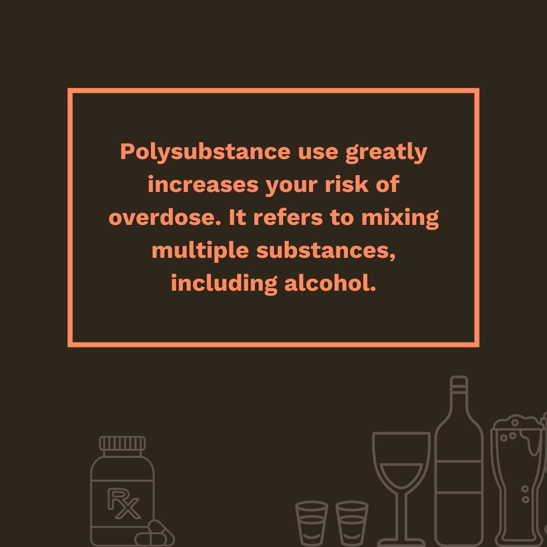 Overdoses are on the rise, and unfortunately, many overdose deaths involve using and mixing multiple substances.

Mixing substances is called polysubstance (or multi-substance) use, and is very dangerous.