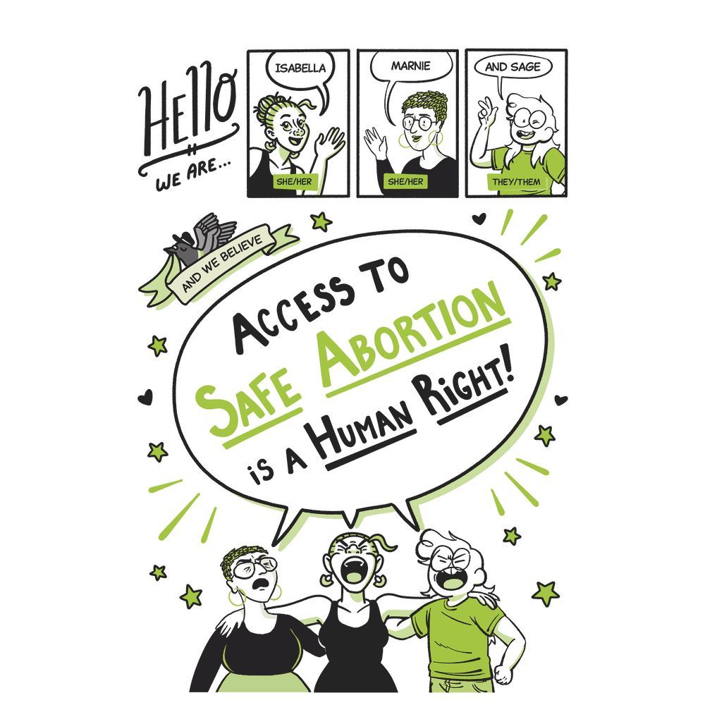 silversprocket_'s tweet photo. Access to safe abortion is a human right! 

ABORTION PILL ZINE by @IsabellaRotman , @sagecoffey , and @MarnieGalloway explains one kind of abortion: use of pills misoprostol and mifepristone. https://t.co/aTB5F2qeOL