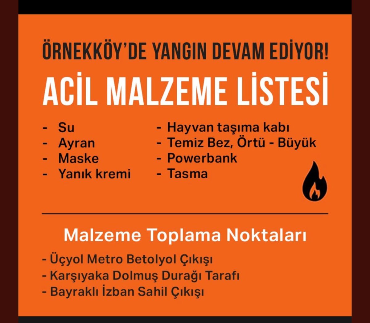 📌📌📌ÖNEMLİ📌📌📌
Sadece ormanlar yanmıyor .
Sadece ağaçların ömrü bitmiyor,
O kadar çok canlı varki ormanlarda.
Sincaplar, geyikler, ceylanlar, kuşlar , kaplumbağalar ve daha niceleri.
Ateşler içinde kalıyorlar.
Ayrıca ev hayvanları .
#izmir. #bolu #muğla #didim
