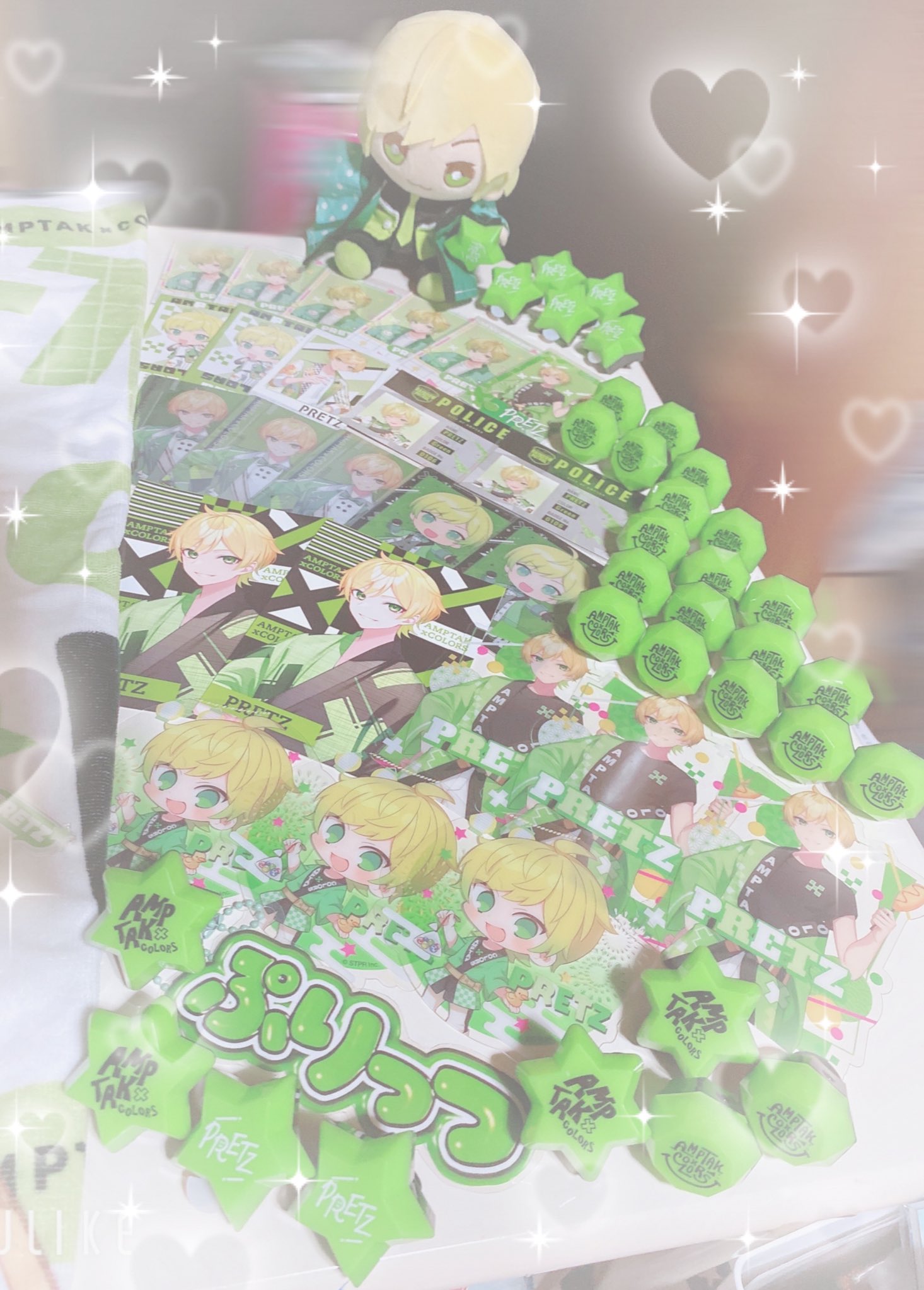 ぷりっつ 缶バッジ 4個セット amp×tak AMPTAKxCOLORS ランダム缶バッジ