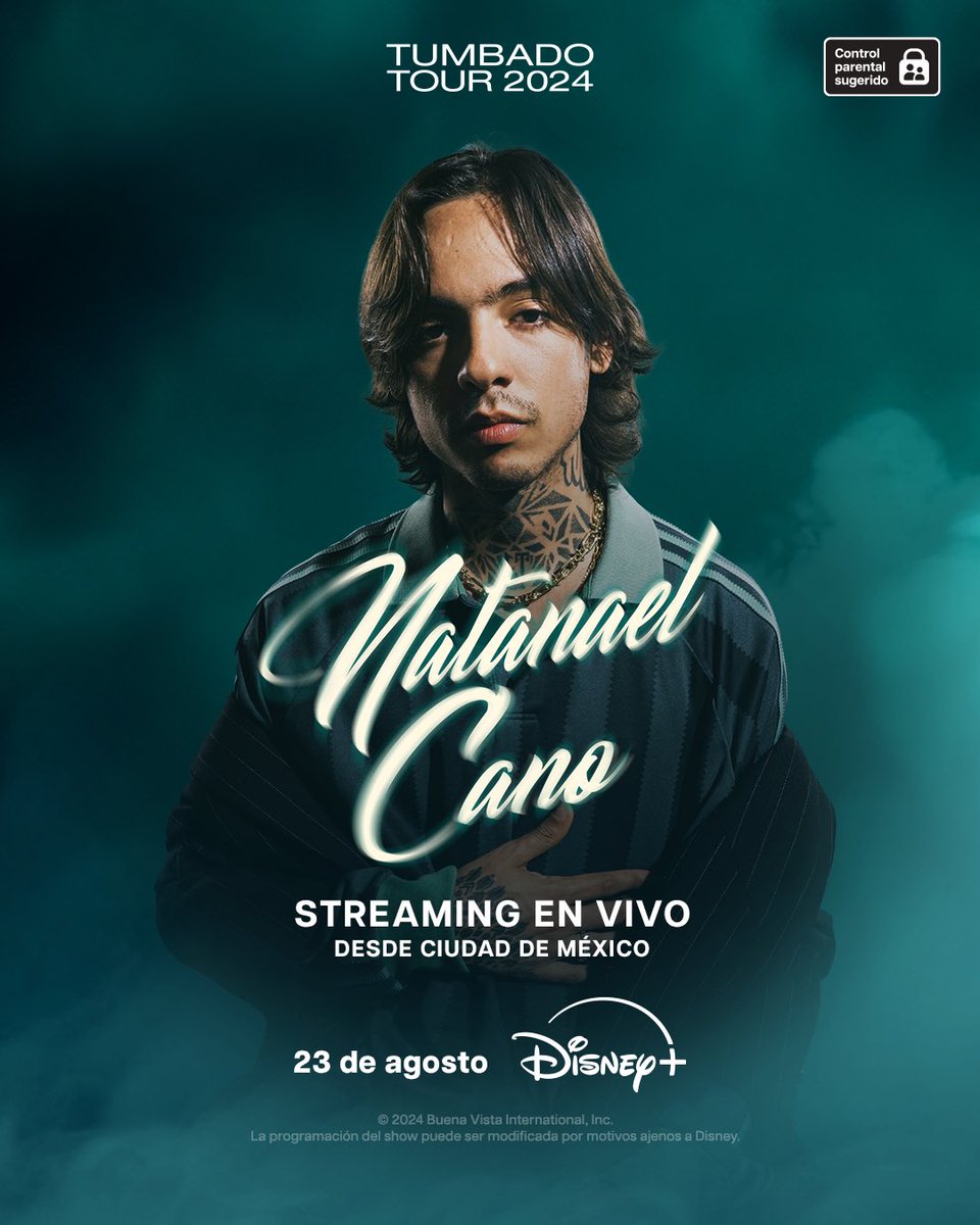 disneyplusla's tweet photo. Los corridos tumbados siguen haciendo historia🔥 Se viene una noche inolvidable! 🦥

El concierto de la mega estrella Natanael Cano se transmitirá en vivo desde CDMX el 23 de agosto a partir de las 21:30🇲🇽🇨🇷 22:30 🇨🇴🇵🇦 23:30 🇨🇱 00:30🇦🇷

#NatanaelEnDisneyPlus https://t.co/1h0VihiodL